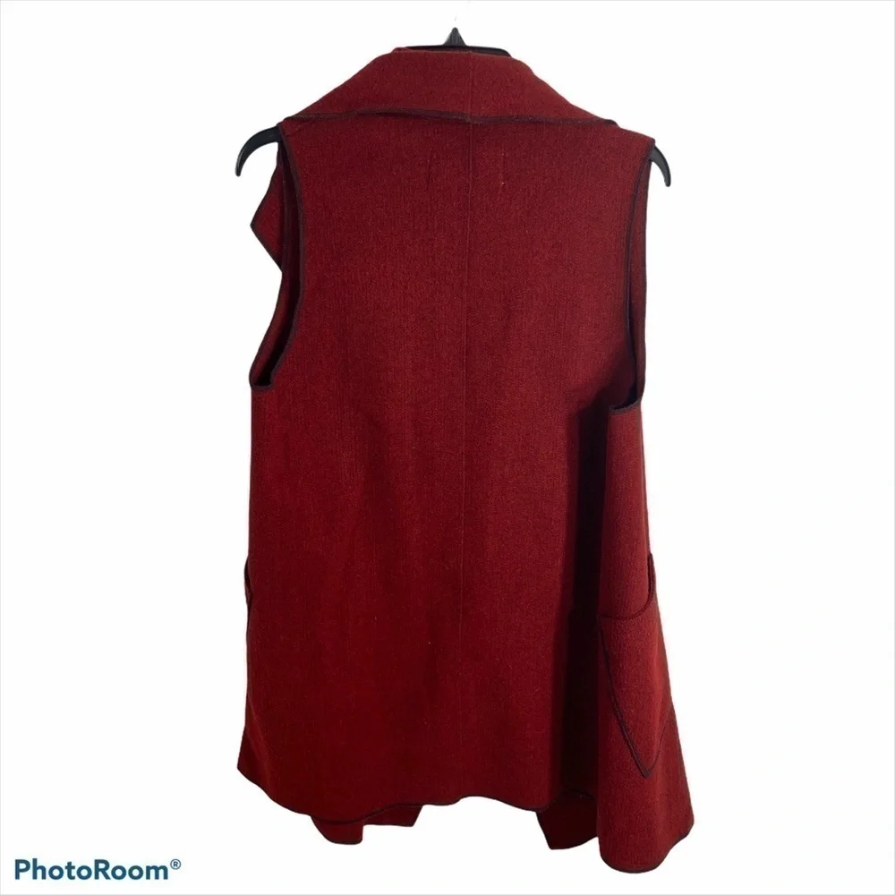 Talk of the Walk Red Knit Vest Women’s Small